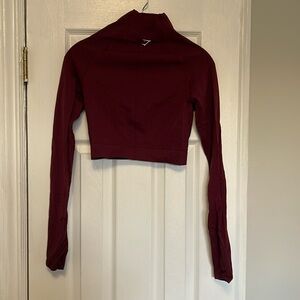 GYMSHARK vital seamless cropped long sleeve shirt